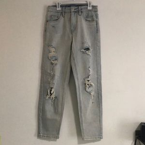 Ripped light wash mom jeans wild fable target